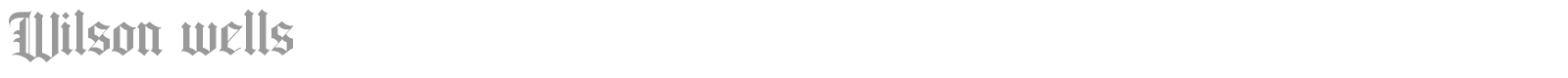 Wilson Wells font preview